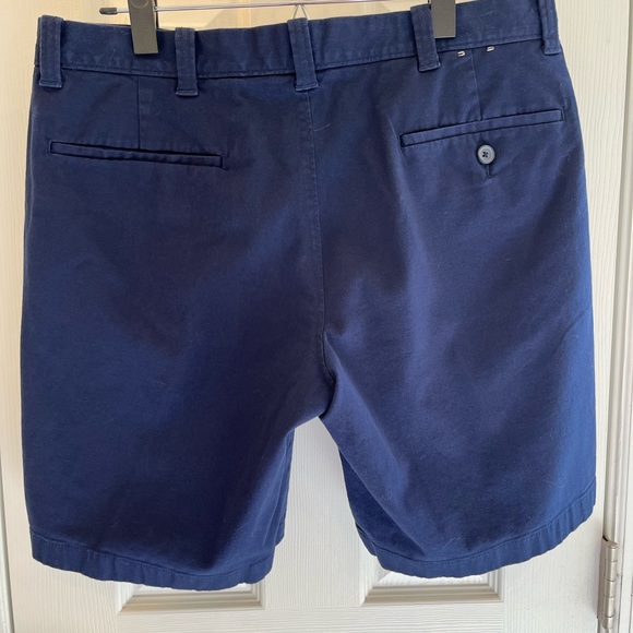 J.Crew Factory Men’s 9 Inch Chino shorts waist 33 Navy Blue Like New Condition - Picture 4 of 6